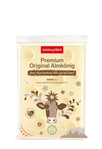 Premium Original Almkönig über Buchenholz fein geräuchert von Salzburg Milch